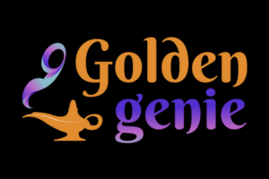 Golden Genie logo dark